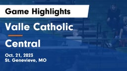 Valle Catholic  vs Central  Game Highlights - Oct. 21, 2023