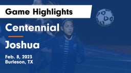 Centennial  vs Joshua  Game Highlights - Feb. 8, 2023