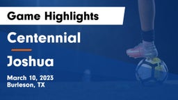 Centennial  vs Joshua  Game Highlights - March 10, 2023