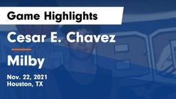 Cesar E. Chavez  vs Milby  Game Highlights - Nov. 22, 2021