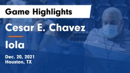 Cesar E. Chavez  vs Iola  Game Highlights - Dec. 20, 2021