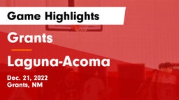 Grants  vs Laguna-Acoma  Game Highlights - Dec. 21, 2022