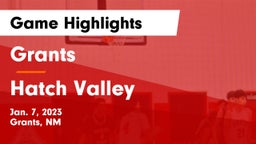 Grants  vs Hatch Valley  Game Highlights - Jan. 7, 2023