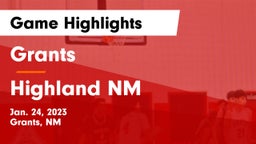 Grants  vs Highland  NM Game Highlights - Jan. 24, 2023