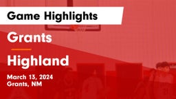 Grants  vs Highland   Game Highlights - March 13, 2024