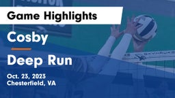 Cosby  vs Deep Run  Game Highlights - Oct. 23, 2023