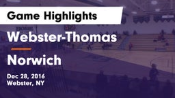 Webster-Thomas  vs Norwich  Game Highlights - Dec 28, 2016