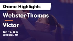 Webster-Thomas  vs Victor  Game Highlights - Jan 10, 2017