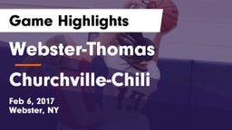 Webster-Thomas  vs Churchville-Chili  Game Highlights - Feb 6, 2017