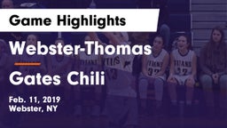 Webster-Thomas  vs Gates Chili  Game Highlights - Feb. 11, 2019