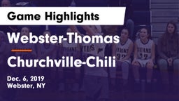 Webster-Thomas  vs Churchville-Chili  Game Highlights - Dec. 6, 2019