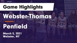 Webster-Thomas  vs Penfield  Game Highlights - March 5, 2021