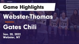 Webster-Thomas  vs Gates Chili  Game Highlights - Jan. 20, 2022