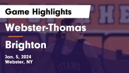 Webster-Thomas  vs Brighton  Game Highlights - Jan. 5, 2024