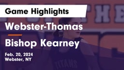 Webster-Thomas  vs Bishop Kearney  Game Highlights - Feb. 20, 2024