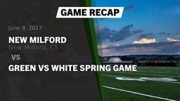 Recap: New Milford  vs. Green vs White Spring Game 2017