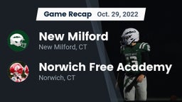 Recap: New Milford  vs. Norwich Free Academy 2022