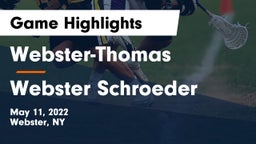 Webster-Thomas  vs Webster Schroeder  Game Highlights - May 11, 2022
