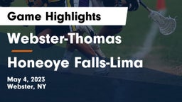 Webster-Thomas  vs Honeoye Falls-Lima  Game Highlights - May 4, 2023
