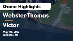 Webster-Thomas  vs Victor  Game Highlights - May 23, 2023