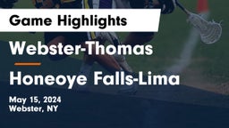 Webster-Thomas  vs Honeoye Falls-Lima  Game Highlights - May 15, 2024