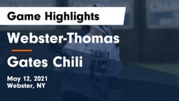 Webster-Thomas  vs Gates Chili  Game Highlights - May 12, 2021