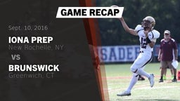 Recap: Iona Prep  vs. Brunswick  2016