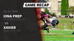 Recap: Iona Prep  vs. Xavier  2016