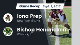 Recap: Iona Prep  vs. Bishop Hendricken  2017