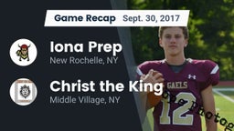 Recap: Iona Prep  vs. Christ the King  2017
