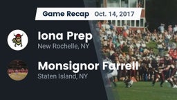 Recap: Iona Prep  vs. Monsignor Farrell  2017