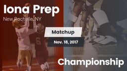 Matchup: Iona Prep High vs. Championship 2017