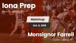 Matchup: Iona Prep High vs. Monsignor Farrell  2018