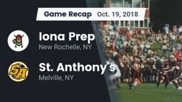 Recap: Iona Prep  vs. St. Anthony's  2018