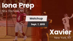 Matchup: Iona Prep High vs. Xavier  2019