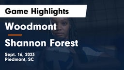 Woodmont  vs Shannon Forest Game Highlights - Sept. 16, 2023