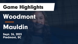 Woodmont  vs Mauldin  Game Highlights - Sept. 26, 2023