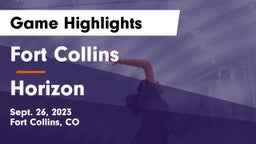 Fort Collins  vs Horizon  Game Highlights - Sept. 26, 2023