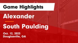 Alexander  vs South Paulding  Game Highlights - Oct. 12, 2023