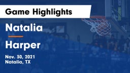 Natalia  vs Harper Game Highlights - Nov. 30, 2021