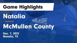 Natalia  vs McMullen County  Game Highlights - Dec. 7, 2023