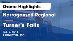 Narragansett Regional  vs Turner's Falls Game Highlights - Feb. 6, 2018