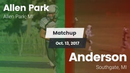 Matchup: Allen Park High vs. Anderson  2017