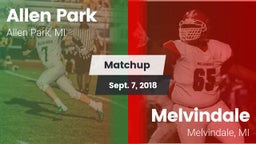Matchup: Allen Park High vs. Melvindale  2018