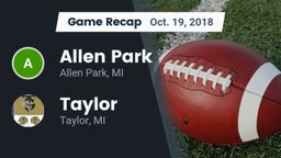 Recap: Allen Park  vs. Taylor  2018