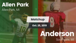 Matchup: Allen Park High vs. Anderson  2019