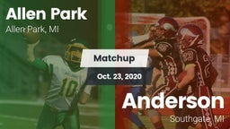 Matchup: Allen Park High vs. Anderson  2020