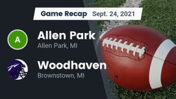 Recap: Allen Park  vs. Woodhaven  2021