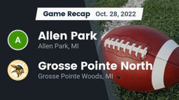 Recap: Allen Park  vs. Grosse Pointe North  2022