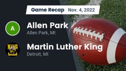 Recap: Allen Park  vs. Martin Luther King  2022